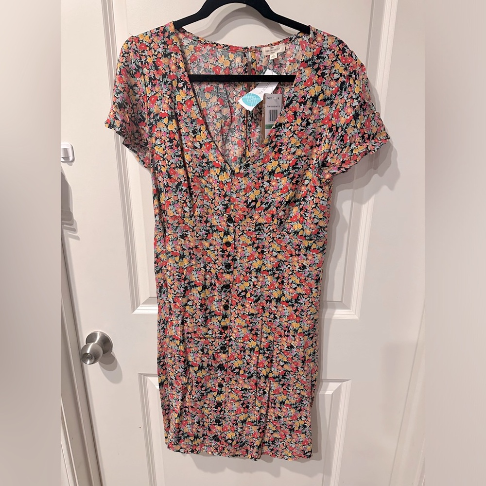 Mason & Belle Floral Mini Dress - Size Large - NWT!